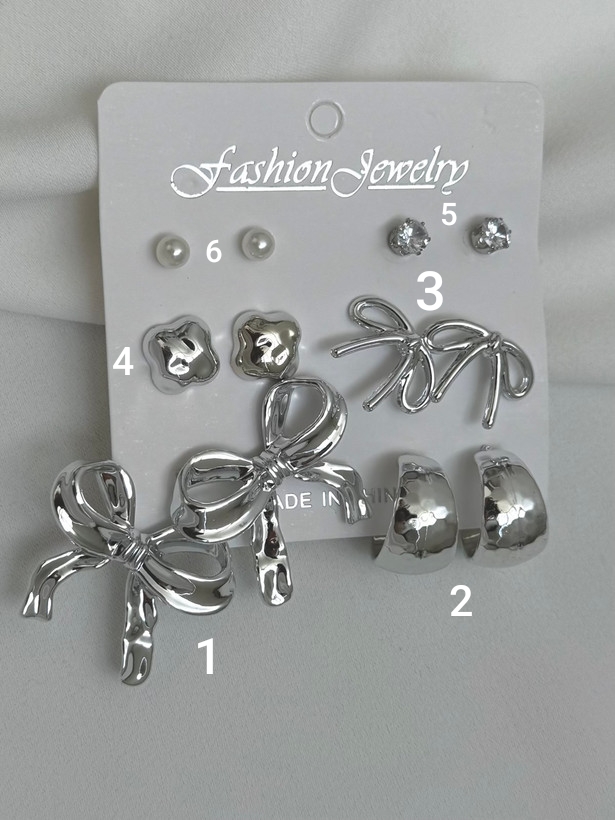 گوشواره آبکاری نقره